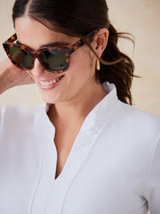 J.McLaughlin Sahara Ruffle Top White | Women Catalina Cloth™ Dresses