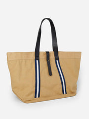 J.McLaughlin Sheldon Canvas Tote Khaki/navy | Men Luggage &amp; Travel