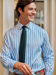 J.McLaughlin Silk Knit Tie Abete Green | Men Ties