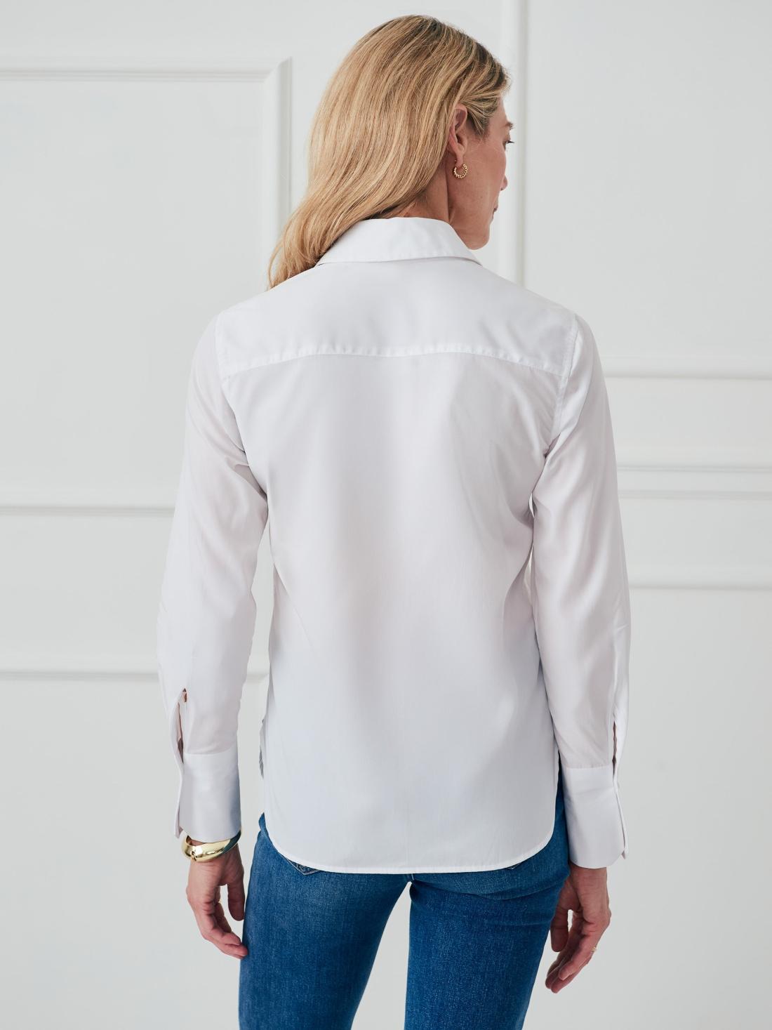 J.McLaughlin Sloane Shirt White | Women Shirts &amp; Tops