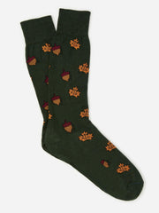 J.McLaughlin Socks In Acorn Dark Green | Men Socks