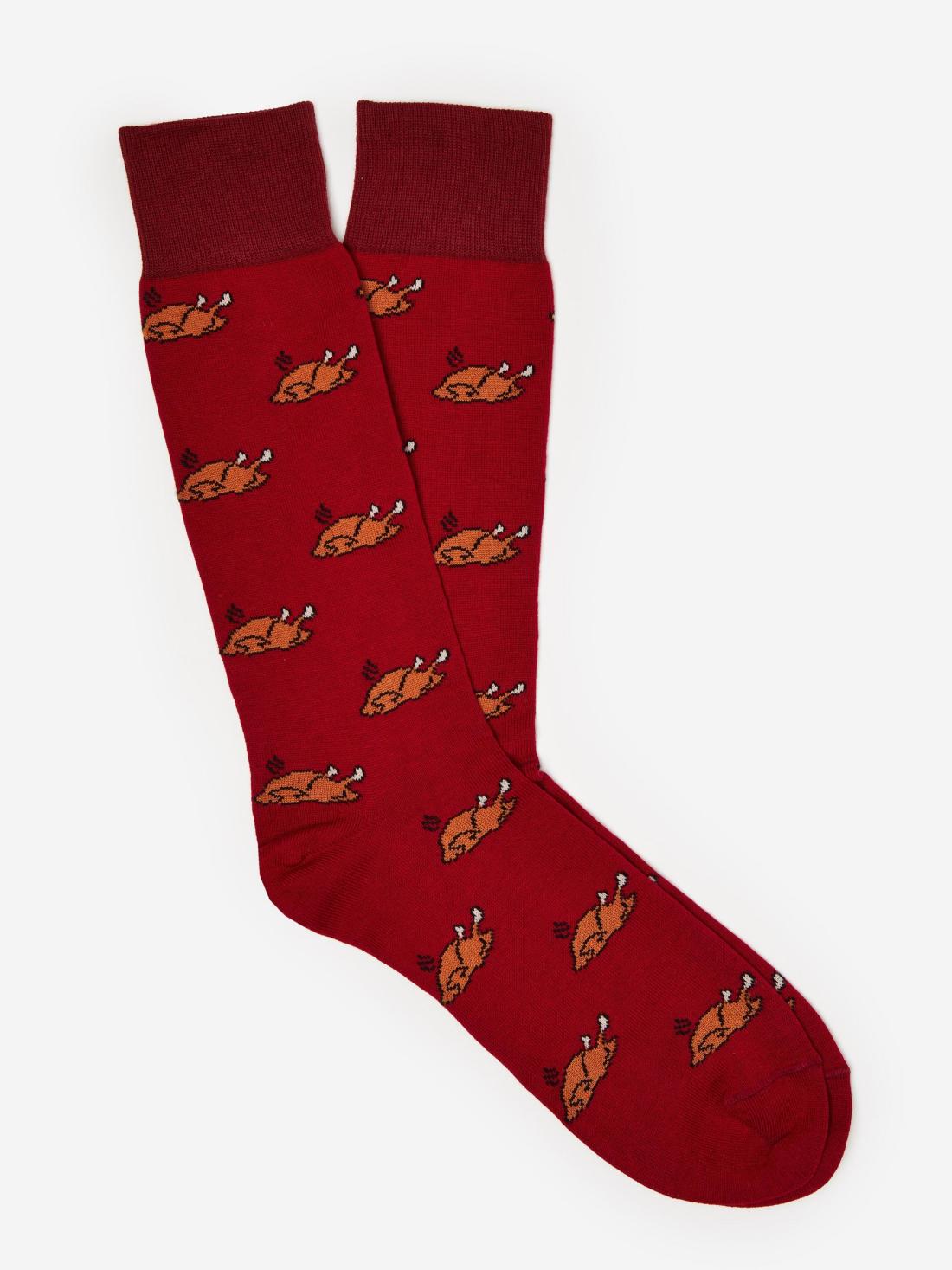 J.McLaughlin Socks In Cooked Turkey Dark Red/brown | Men Shoes &amp; Accessories