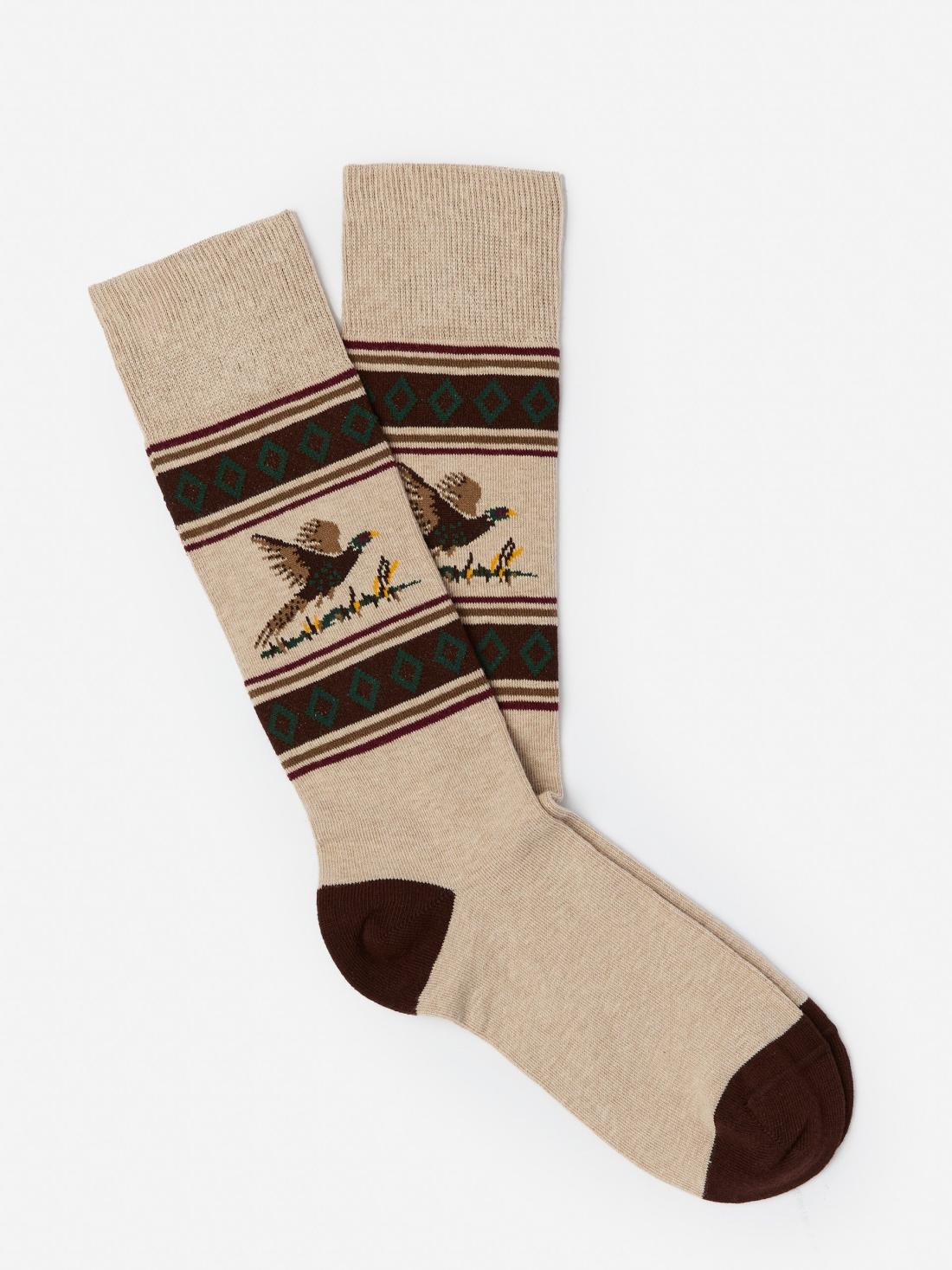 J.McLaughlin Socks In Duck Beige/multi | Men Shoes &amp; Accessories