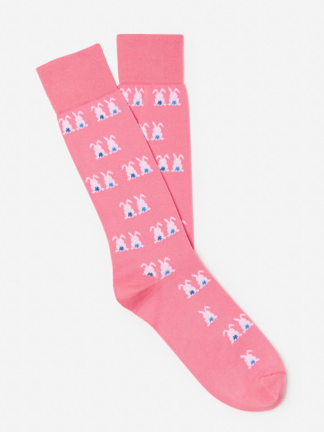 J.McLaughlin Socks In Easter Bunny Pink | Men Socks