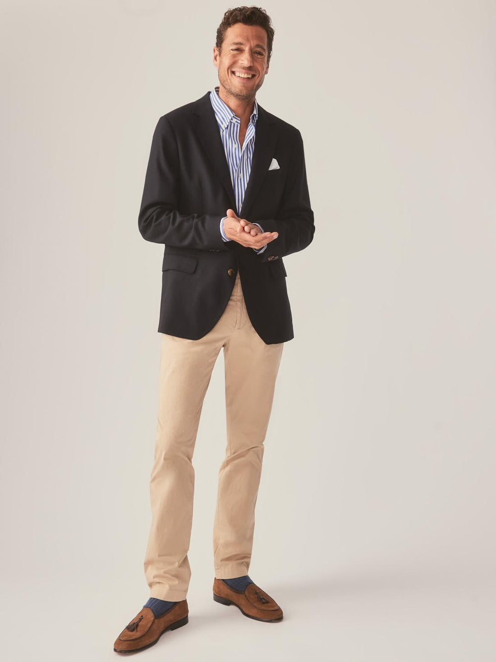 J.McLaughlin Suffolk 3-Season Blazer Dark Navy | Men Jackets &amp; Sport Coats