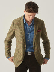 J.McLaughlin Suffolk Wool Sport Coat In Plaid Brown/green/red/mustard | Men Jackets &amp; Sport Coats