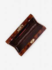 J.McLaughlin Talia Clutch In Tortoise Brown | Women Clutches