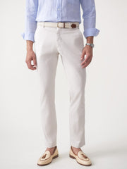 J.McLaughlin Taylor Straight-Fit Chino In Italian Twill Stone | Men Pants