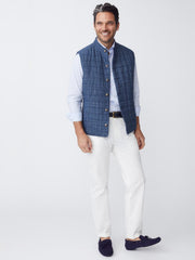 J.McLaughlin Taylor Straight-Fit Chino In Italian Twill White | Men Pants