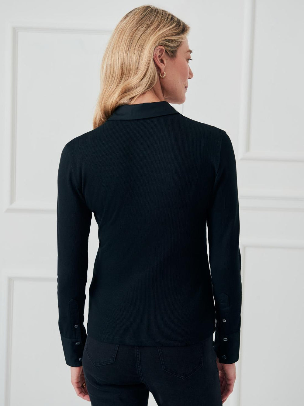 J.McLaughlin Theodora Shirt Black | Women Shirts &amp; Tops