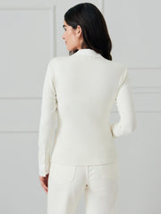 J.McLaughlin Theodora Shirt Ivory | Women Shirts &amp; Tops