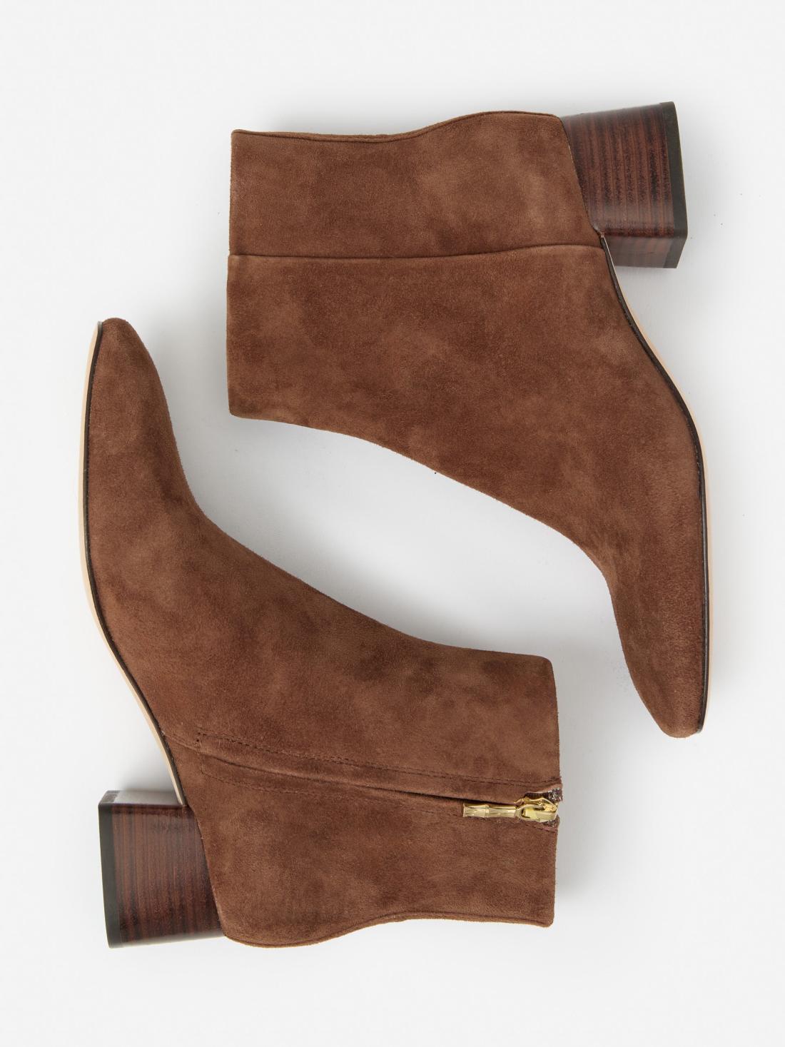 J.McLaughlin Tilly Suede Ankle Booties Toasted Coconut | Women Shoes &amp; Accessories