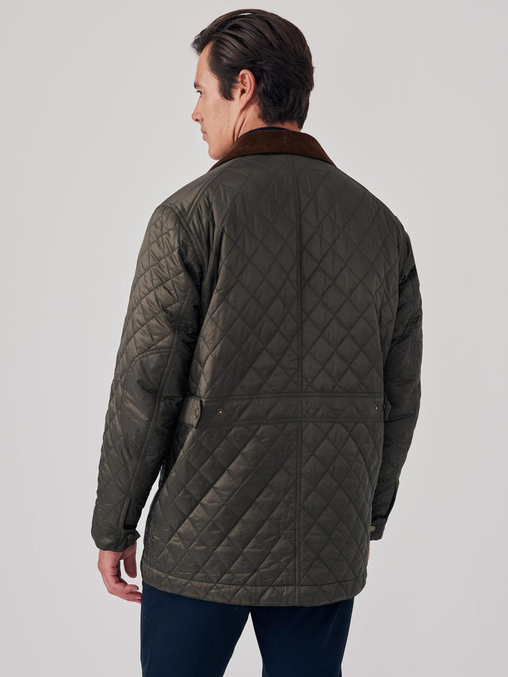 J.McLaughlin Trials Quilted Jacket Dark Olive | Men Jackets &amp; Sport Coats