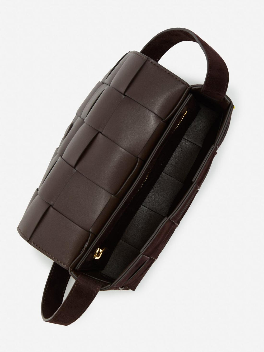 J.McLaughlin Una Woven Suede Crossbody Dark Brown | Women Mini Totes &amp; Crossbody