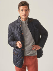 J.McLaughlin Upland Quilted Jacket Navy | Men Jackets &amp; Sport Coats