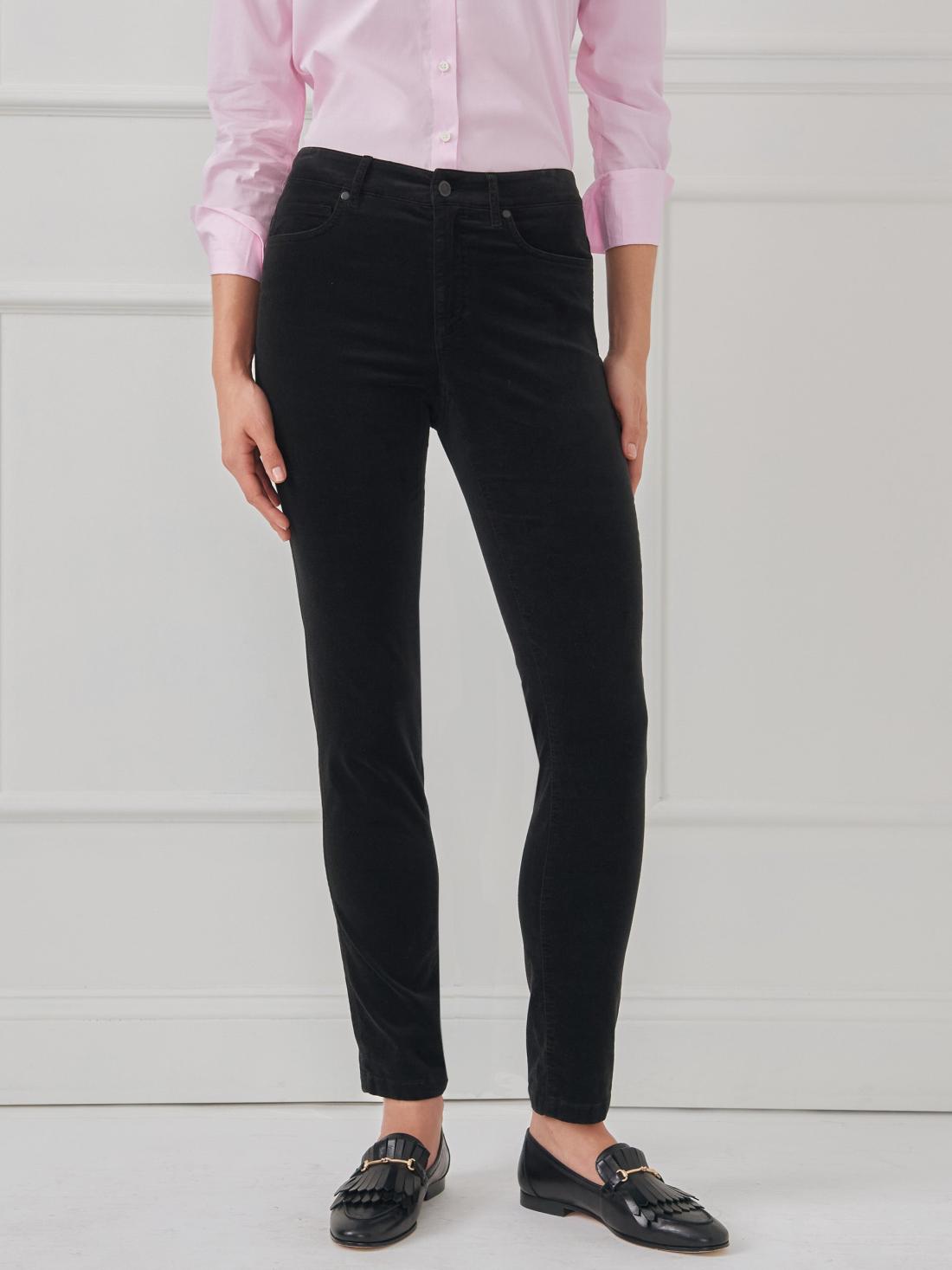 J.McLaughlin Watson Velvet Jeans Black | Women Pants