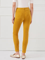 J.McLaughlin Watson Velvet Jeans Ceylon Chartreuse | Women Pants