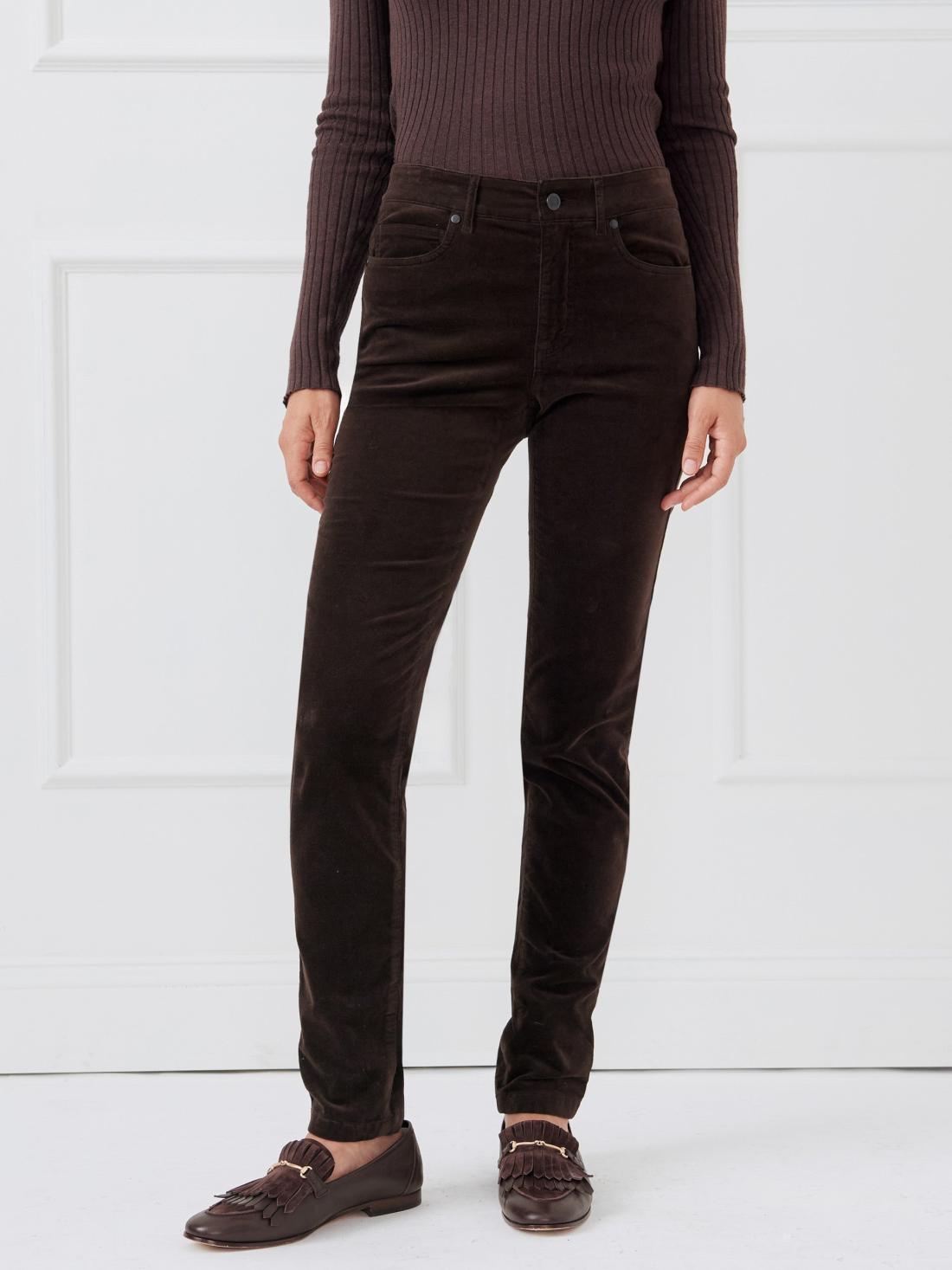 J.McLaughlin Watson Velvet Jeans Dark Chocolate | Women Pants