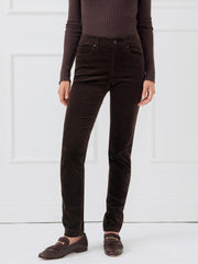 J.McLaughlin Watson Velvet Jeans Dark Chocolate | Women Pants