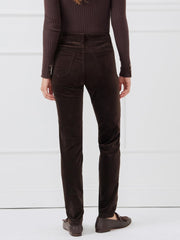 J.McLaughlin Watson Velvet Jeans Dark Chocolate | Women Pants
