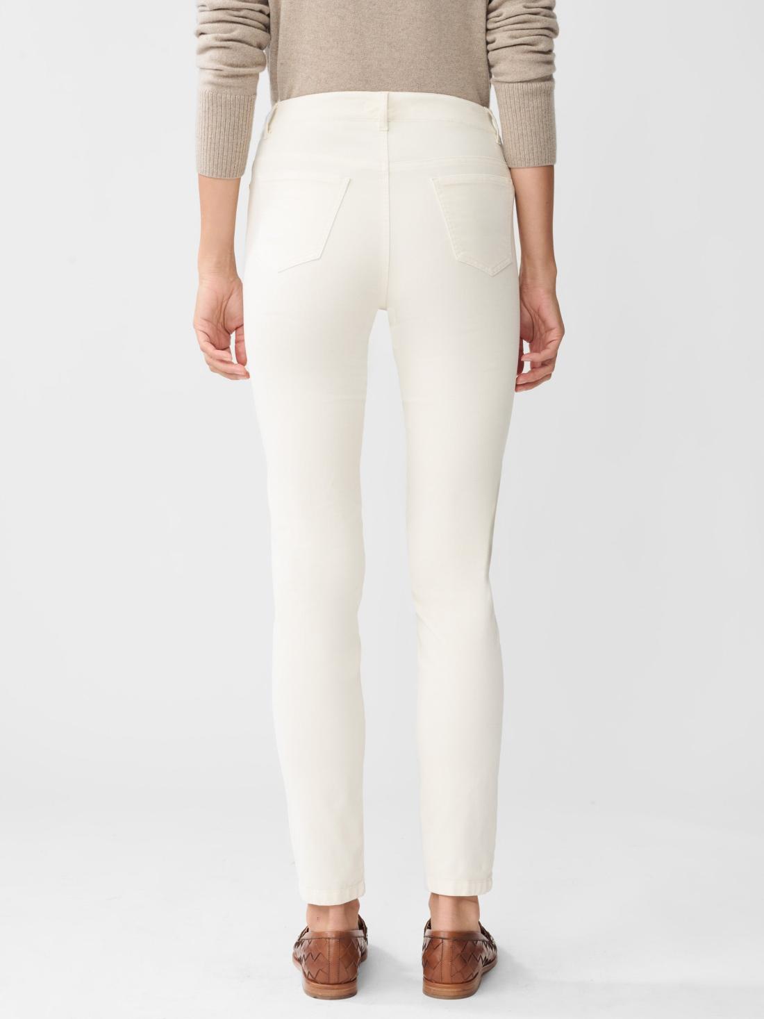 J.McLaughlin Watson Velvet Jeans Egret White | Women Pants