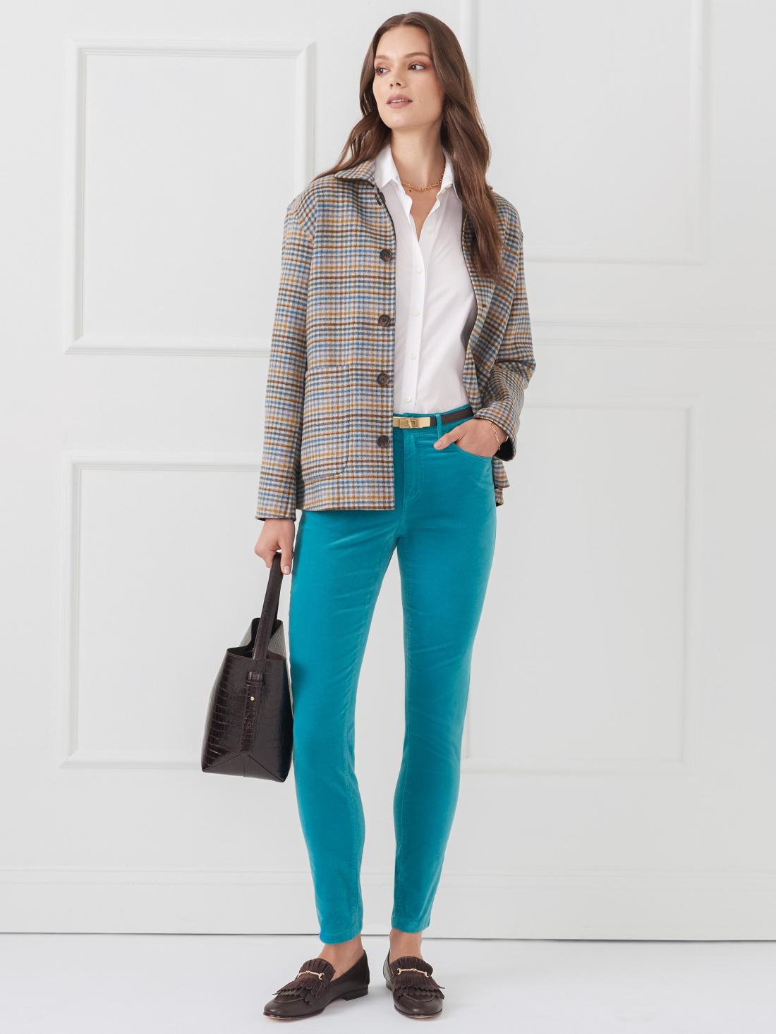 J.McLaughlin Watson Velvet Jeans Teal | Women Pants