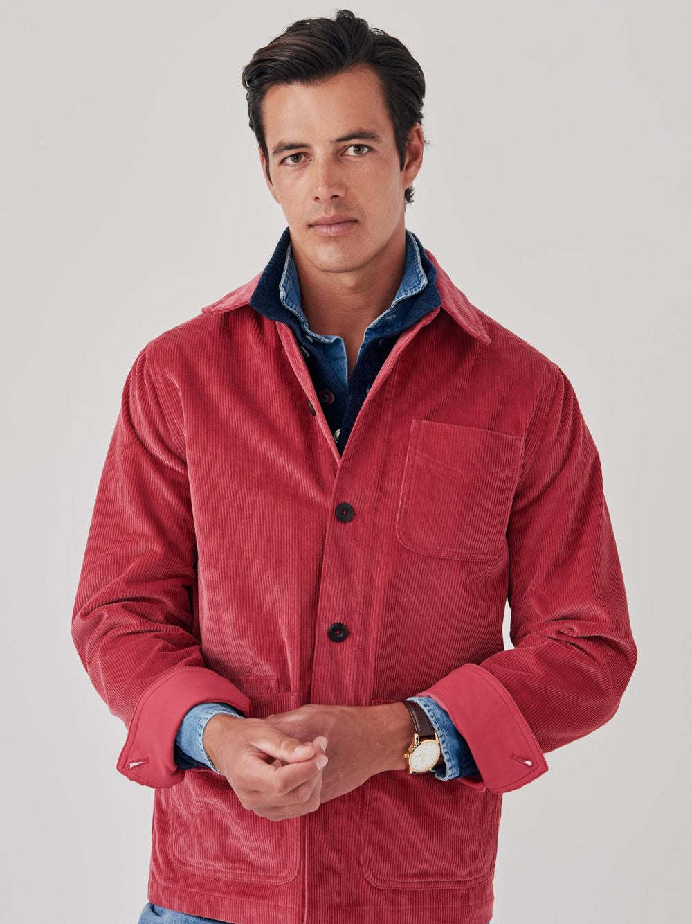 J.McLaughlin Weekender Corduroy Jacket Berry | Men Jackets &amp; Sport Coats