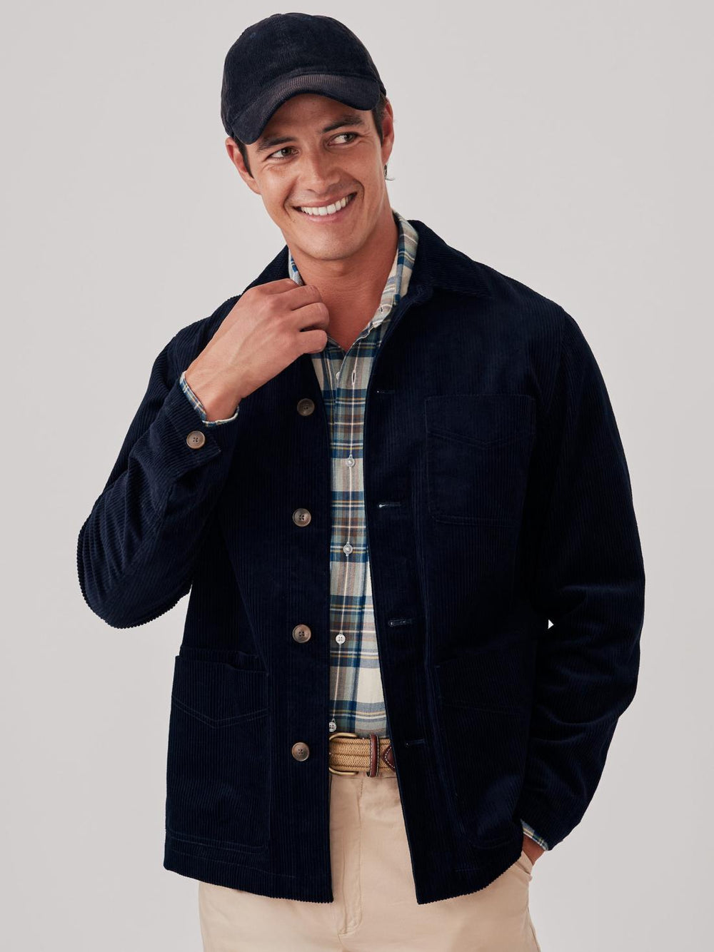 J.McLaughlin Weekender Corduroy Jacket Dark Navy | Men Jackets &amp; Sport Coats