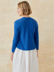 J.McLaughlin Winslow Cardigan Denim Blue | Women Sweaters