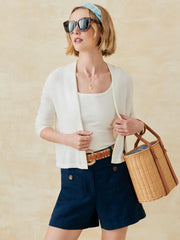 J.McLaughlin Winslow Cardigan Off White | Women Sweaters