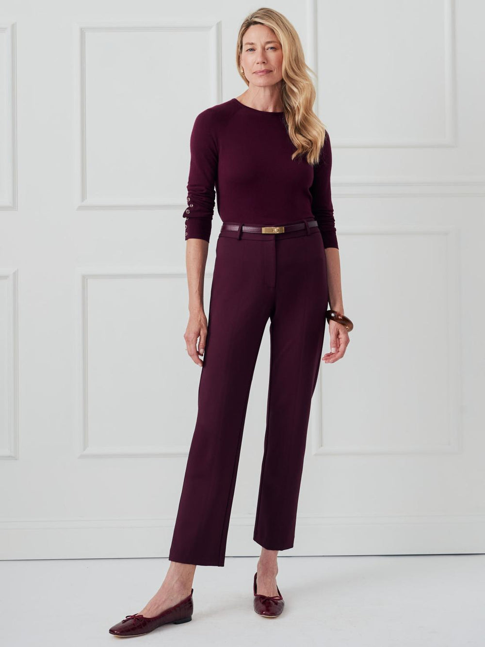 J.McLaughlin Ynez Pants Merlot | Women Pants