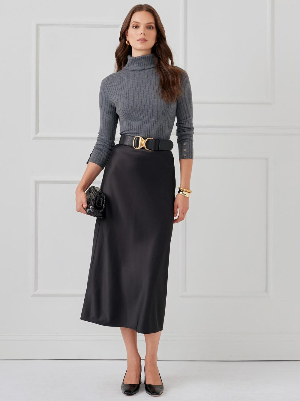 J.McLaughlin Zahara Skirt Black | Women Skirts