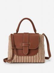 J.McLaughlin Zoey Top Handle Handbag Natural/light Brown | Women Totes